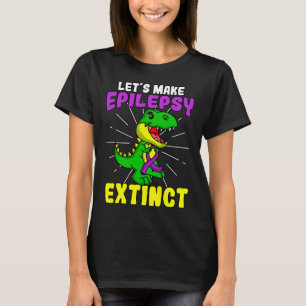 Camiseta Epilepsia Guerreira Epiléptica Extinção Dinossauro
