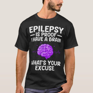 Camiseta Epilepsia Para Homens Mulheres Crianças Epiléptico