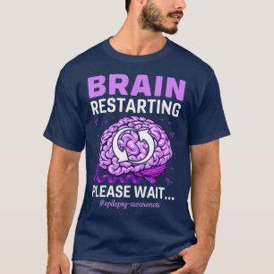 Camiseta Epilepsia Sensibilização Cérebro Engraçado Rei