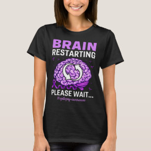 Camiseta Epilepsia Sensibilização Cérebro Engraçado Reiníci