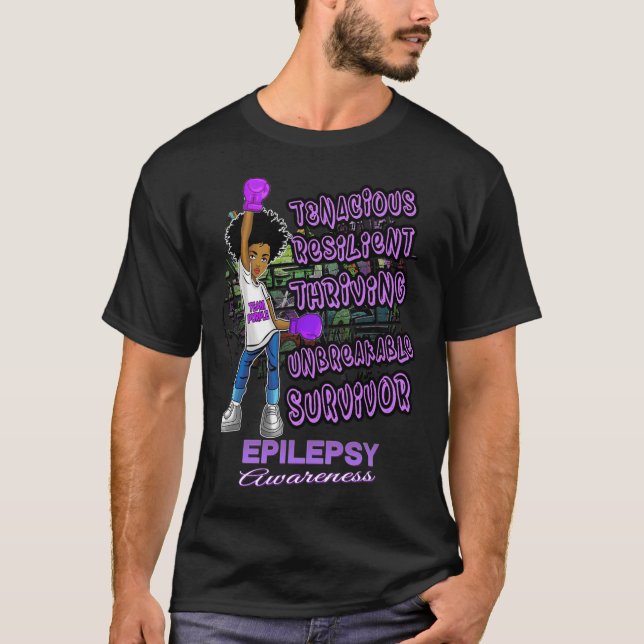 Camiseta Epilepsia Sensibilização Melanina Mulheres Negras  (Frente)
