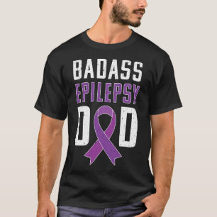 Camiseta Epilepsia Sensibilização Pai Epilepsia Fita Roxa