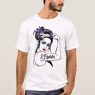 Camiseta Epilepsia Sensibilização Rosie Riveter Fighbon