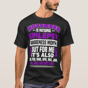 Camiseta Epilepsia Sobrevivente Roxo Atenção à Epilepsia