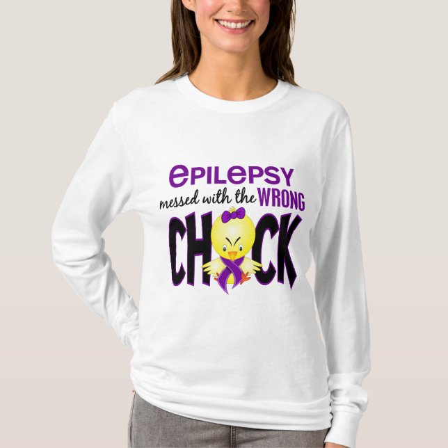 Camiseta Epilepsia sujada com o pintinho errado (Frente)