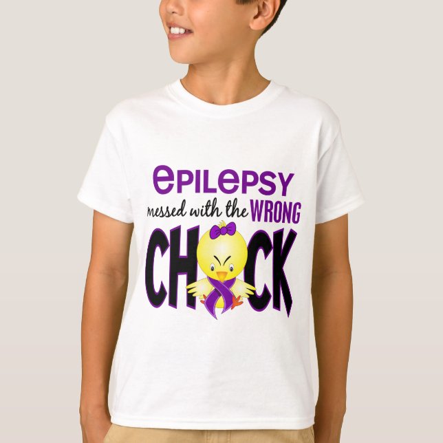 Camiseta Epilepsia sujada com o pintinho errado (Frente)