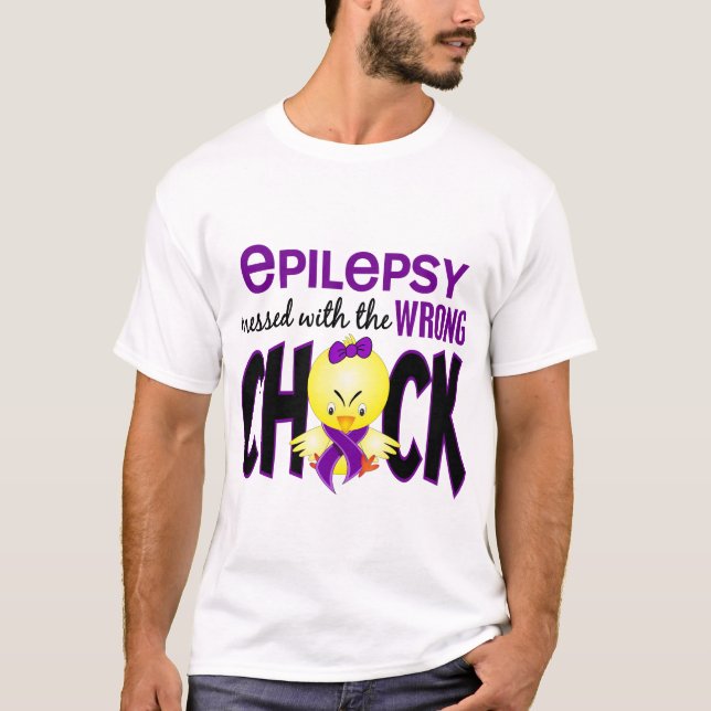 Camiseta Epilepsia sujada com o pintinho errado (Frente)