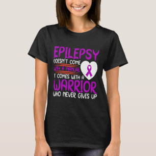 Camiseta Epilepsia Um Guerreiro Que Nunca Desiste De Um Rib