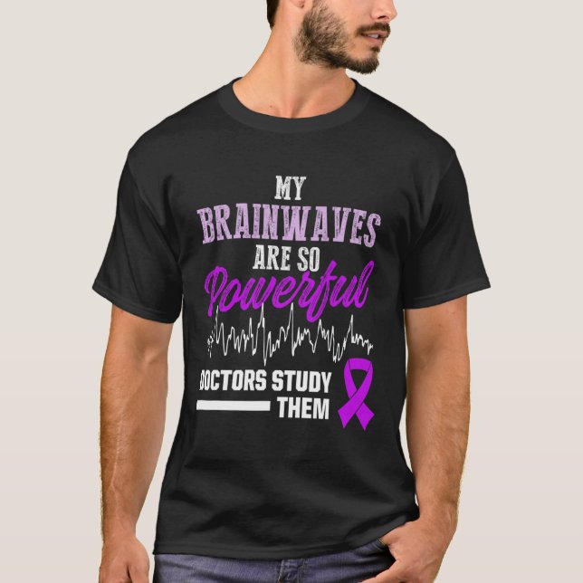 Camiseta Epilepsy Awareness Epileptic Warrior Survivor 21  (Frente)
