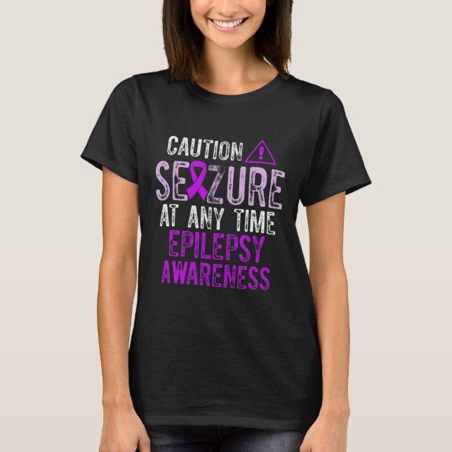 Camiseta Epilepsy Awareness Epileptic Warrior Survivor 5  (Frente)