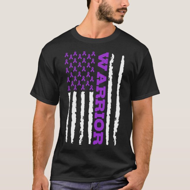 Camiseta Epilepsy Awareness Warrior  (Frente)