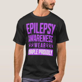 Camiseta Epilepsy Awareness Wear Purple Proudly