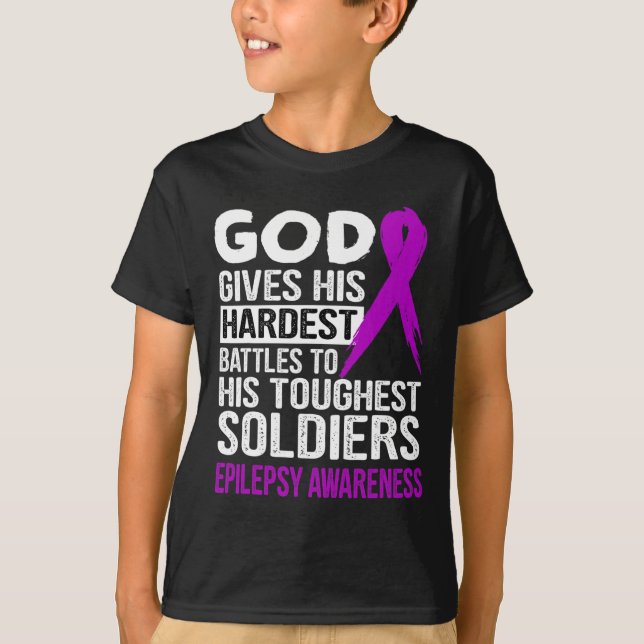 Camiseta EPILEPSY CONSCIÊNCIA dos soldados mais tocados de  (Frente)