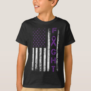 Camiseta Epilepsy Fighted USA Flag - Fight Epilepsy Awarene