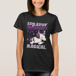 Camiseta Epilepsy Warrior Epileptic Day Purple Unicorn Love