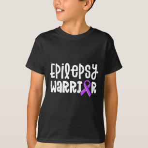 Camiseta Epilepsy Warrior Kids Purple Ribbon Awarness