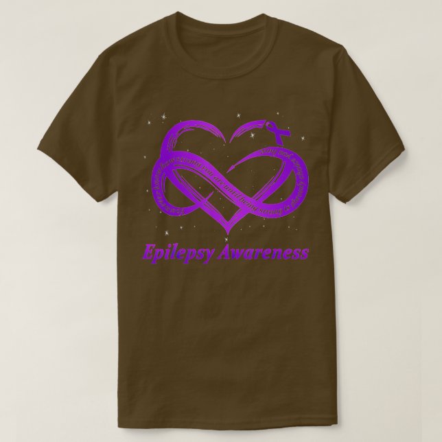 Camiseta Epilepsy Warrior Purple Epilepsy Sensibilização (Frente do Design)