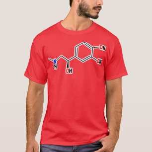 Camiseta Epinefrina Estrutura Molecular
