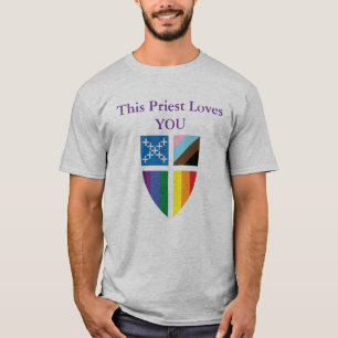 Camiseta Episcopal Este Padre Ama Você