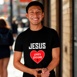 Camiseta Epitômica do Coração de Jesus Love
