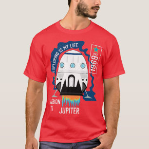 Camiseta Eploring é a minha missão de vida para a ilustraçã