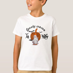 Camiseta Época assustadora está aqui Dia de as Bruxas engra