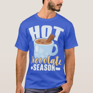 Camiseta Época de Chocolate Quente de Inverno Neve Neveira