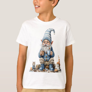 Camiseta Época de Gnome e inverno