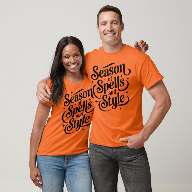 Camiseta Época de Ortografia e Estilo Halloween (Unissex)