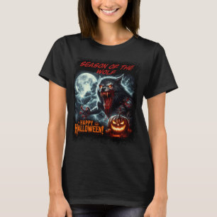 Camiseta Época do Lobo Feliz Halloween