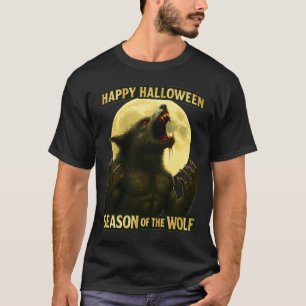 Camiseta Época do Lobo Feliz Halloween