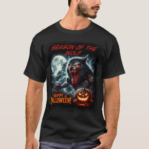 Camiseta Época do Lobo Feliz Halloween