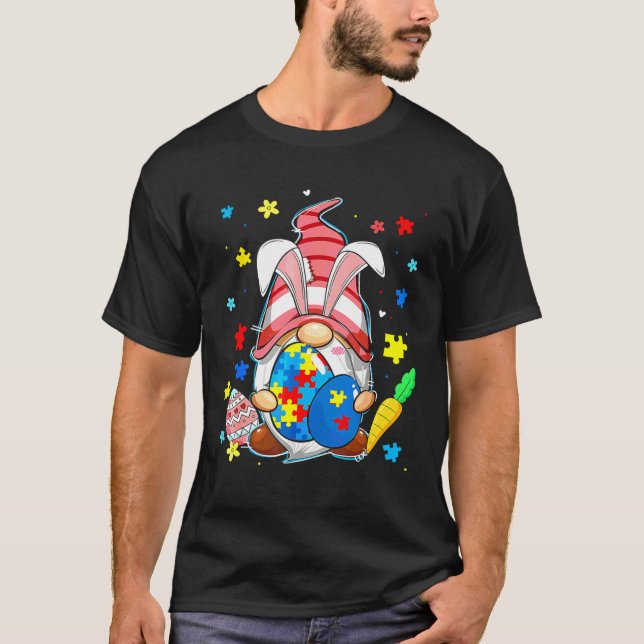 Camiseta Ept Entender Páscoa de Consciência do Autismo do A (Frente)