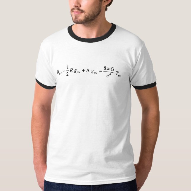 Camiseta Equação de campo Einstein da relatividade geral (Frente)