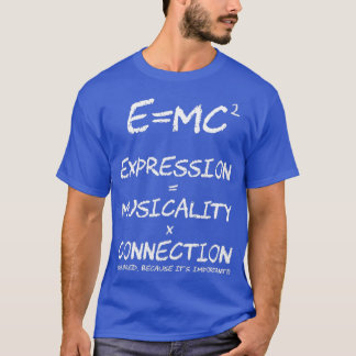 Camiseta Equação de dança engraçada e expressiva de dança s