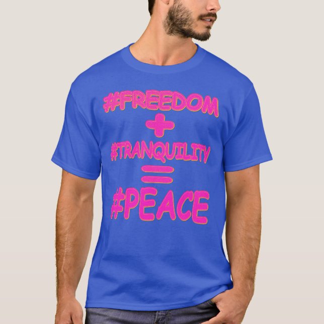 Camiseta "EQUAÇÃO DE PAZ" Design. Comprar Agora (Frente)