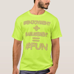 Camiseta "EQUAÇÃO DIVERTIDA" Design de Expressão de Cuta