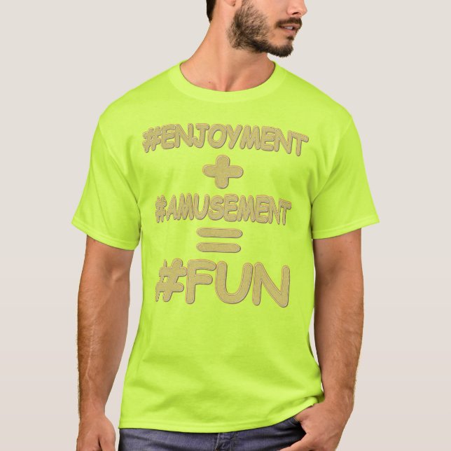 Camiseta "EQUAÇÃO DIVERTIDA" Design de Expressão de Cuta. C (Frente)