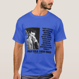 Camiseta Equação dos cientistas de Nikola Tesla nenhumas