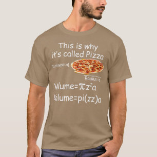 Camiseta Equação Engraçada de Matemática e Pizza Engraçada 