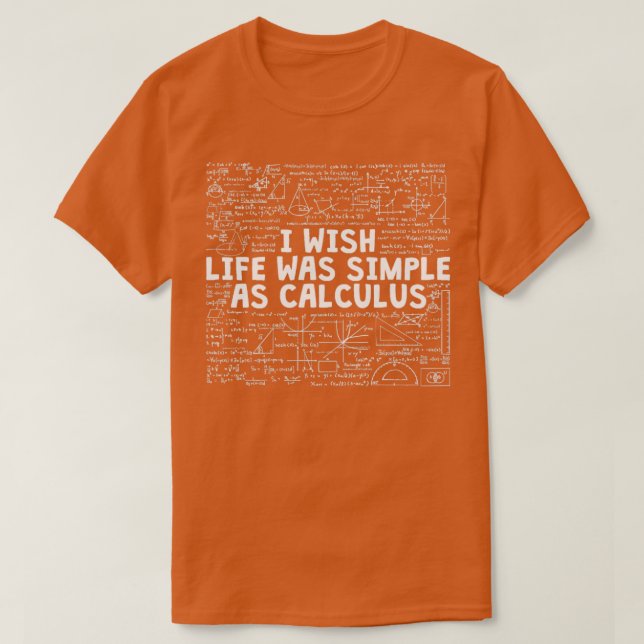Camiseta Equação Engraçada De Matemática Que Eu Queria Que  (Frente do Design)