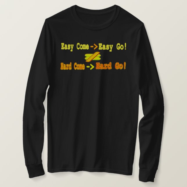 Camiseta Equação "Fácil" com Design de Expressão Fácil. Com (Frente do Design)