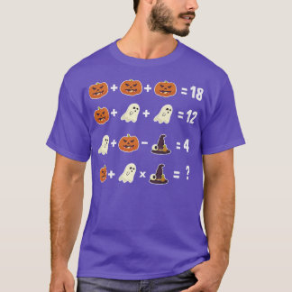Camiseta Equação Matemática Preguiçosa Halloween Professor