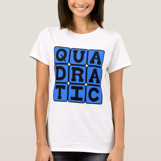Camiseta Equação Quadrática, Matemática (Frente)