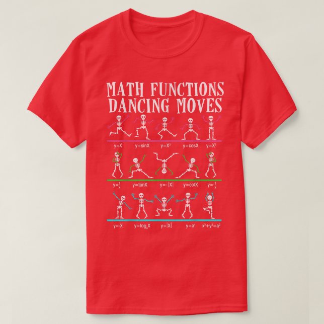 Camiseta Equações de álgebra matemática Funções de matemáti (Frente do Design)