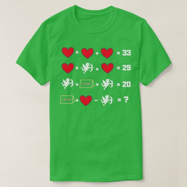 Camiseta Equações de Matemática do namorados para Professor (Frente do Design)