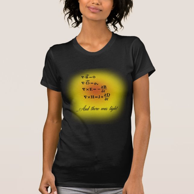 Camiseta Equações de Maxwell (Frente)