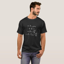 Camiseta Equações de Maxwell Forma Diferencial Escura