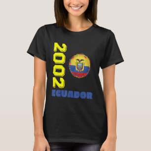 Camiseta Equador 2002 Bandeira do Equador