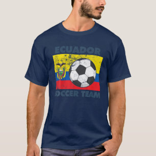 Camiseta Equador - Bandeira da Equipe de Futebol 2022 - Def